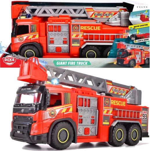 Dickie Toys stor Volvo SOS-brandbil, 57 cm