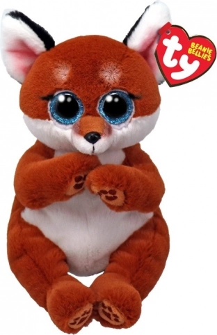 Plys ræv TY Beanie Bellies 15 cm