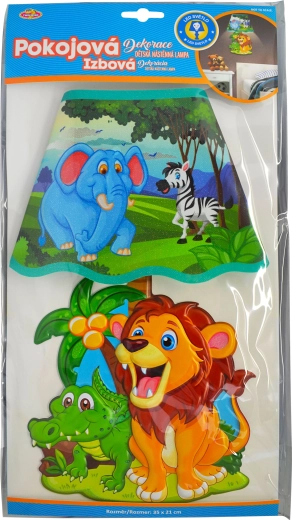 Børne 3D væglampe Safari