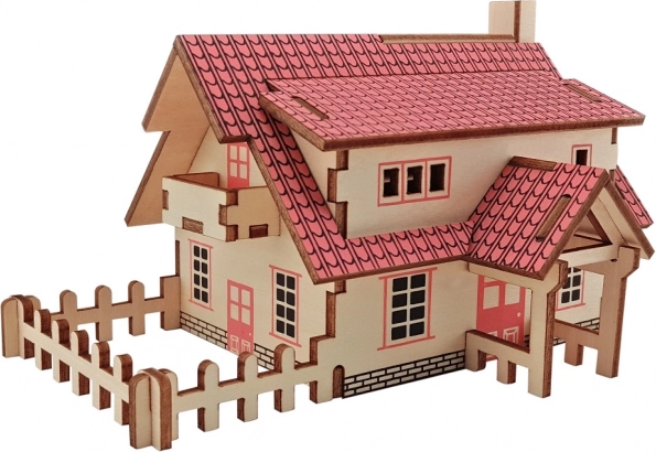 WOODCRAFT 3D-træpuslespil ranch