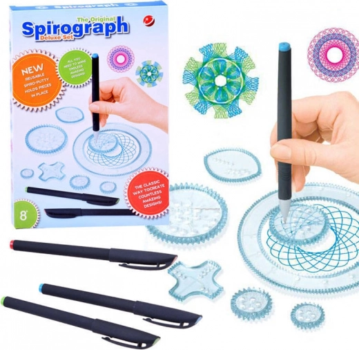 Spirograf – kreativt læringssæt til at tegne spiraler