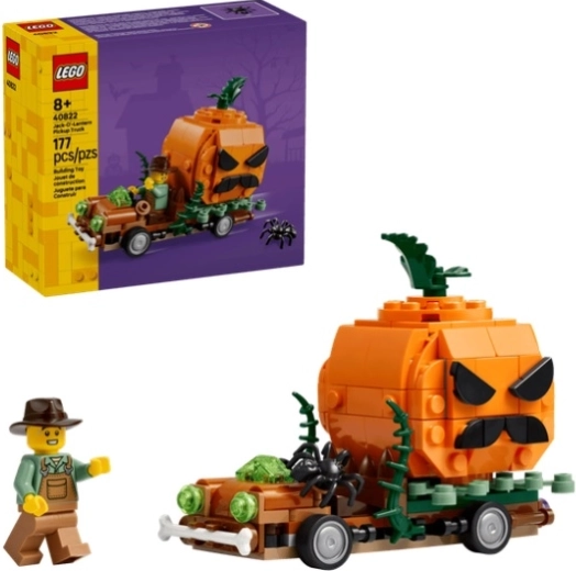 Lego Iconic græskar-pickup til Halloween