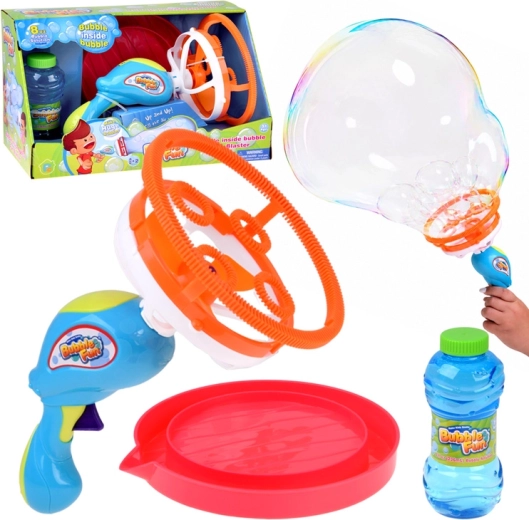 Sæbeboblepistol Bubble Fun „boble i boble“ med opløsning 236 ml - 1 stk.