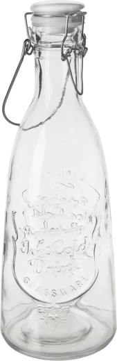 Glasflaske med kliplukning 1,15 l