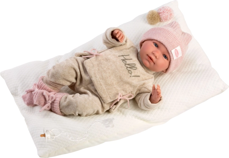 Llorens New Born realistisk talende babydukke 42 cm