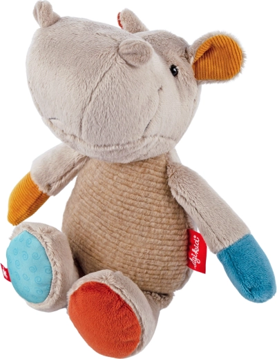 Første patchwork-flodhest i plys 26 cm Sigikid