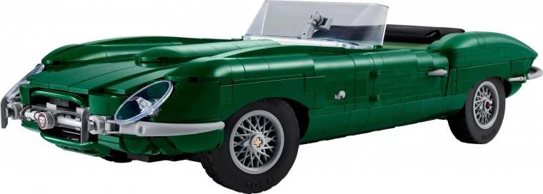 Ikonisk Jaguar E‑Type som udstillingsmodel