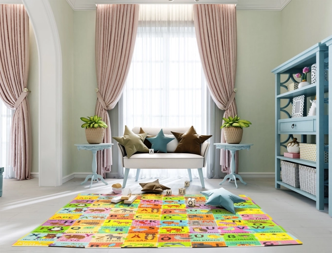 Dobbeltsidet design: alfabet og livet på landet