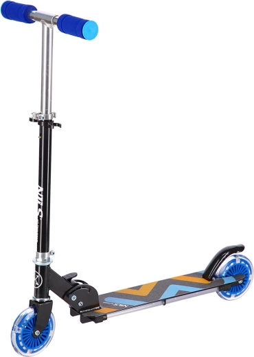 Sammenklappelig børnescooter med LED-hjul NILS Extreme HD025 blå