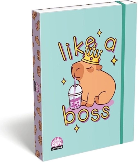 LizzyCard omslag til A5-hæfter Capybara