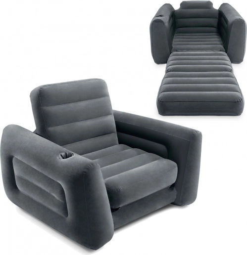 Oppustelig Stol og Seng 2-i-1 221x107x66 cm Intex