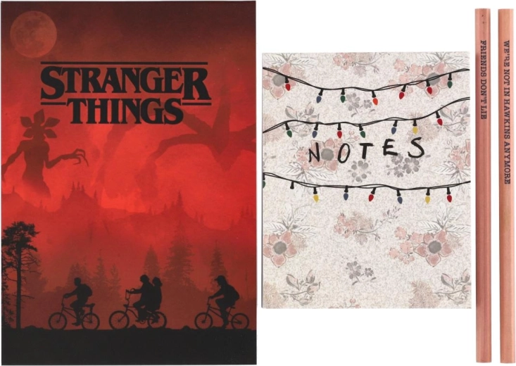Komplet Stranger Things-skrivesæt