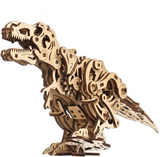 3D mekanisk træpuslespil Tyrannosaurus Rex