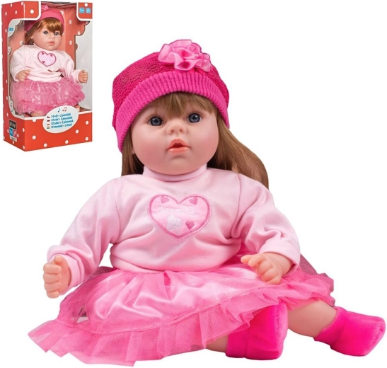 Talende og syngende dukke PlayTo Tina 46 cm (slovakisk)