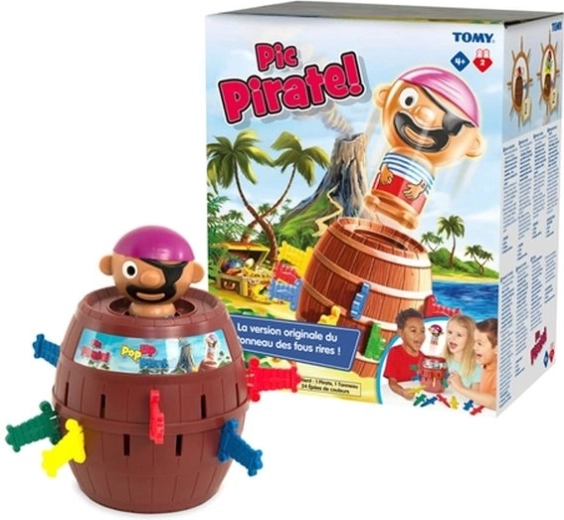 Tomy spil Tønde med springende pirat