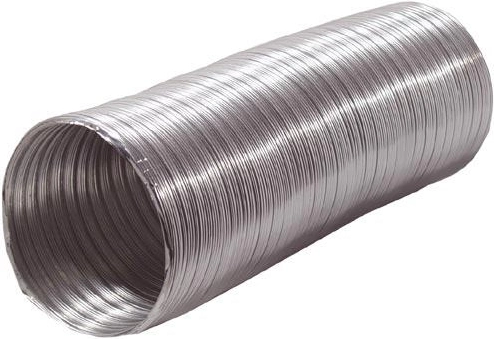 Fleksibelt aluminiumsrør, diameter 125 mm, længde 230–1000 mm