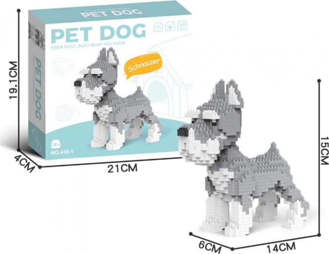 Byggesæt 800 dele – schnauzer