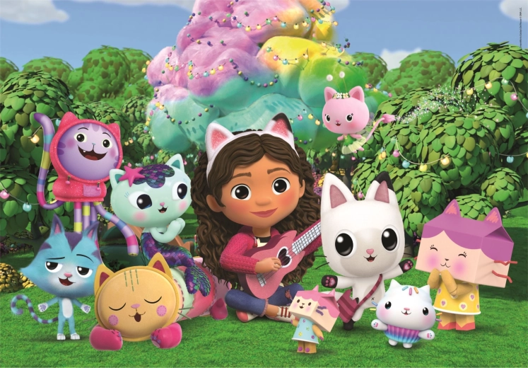 Puslespil Gabbys magiske hus: I haven MAXI 24 brikker