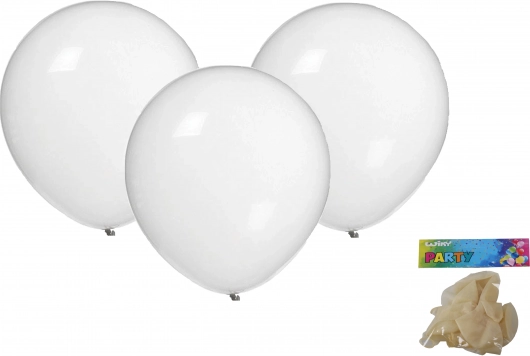 Oppustelige balloner 30 cm – sæt med 10 stk., transparente