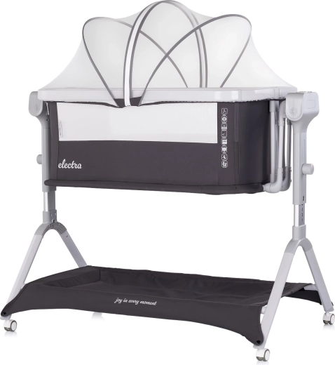 Chipolino elektrisk babyseng 3 i 1 Electra charcoal