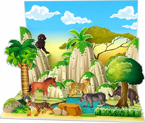 3D park-diorama for endnu bedre leg