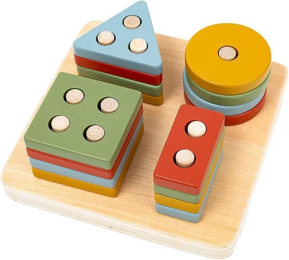 Geometrisk træsorteringslegetøj til de mindste Baby Mix