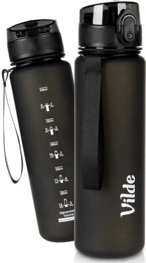 Vilde sort vandflaske 650 ml