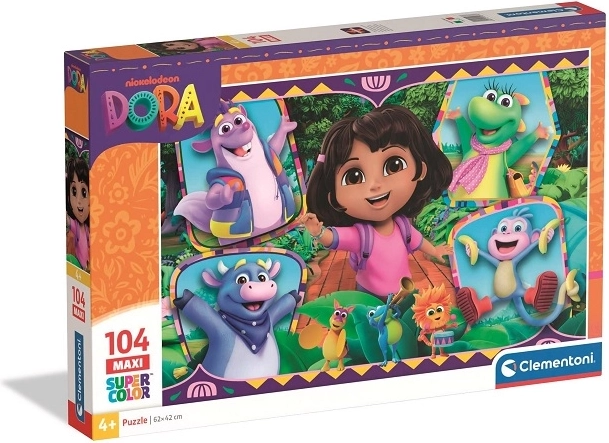 Clementoni maxi puslespil Dora – 104 brikker