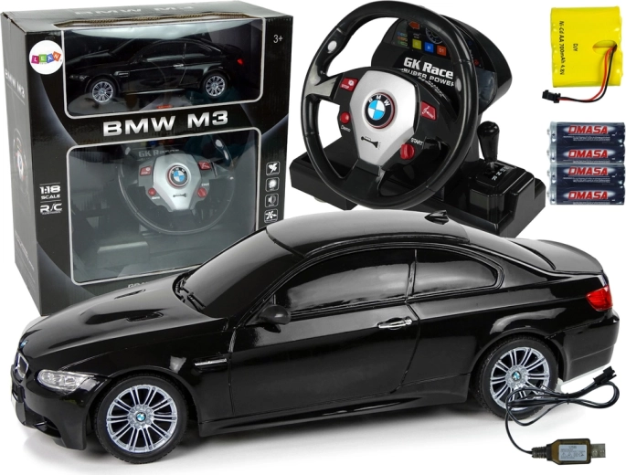 Fjernstyret racerbil BMW M3 sort
