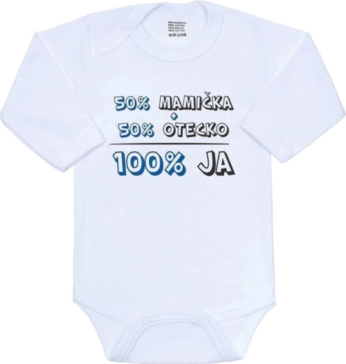 New Baby babybody 50% mor + 50% far - 100% mig blå