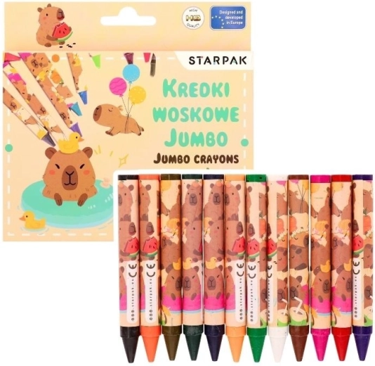 Voksfarver Jumbo Kapivar – 12 farver