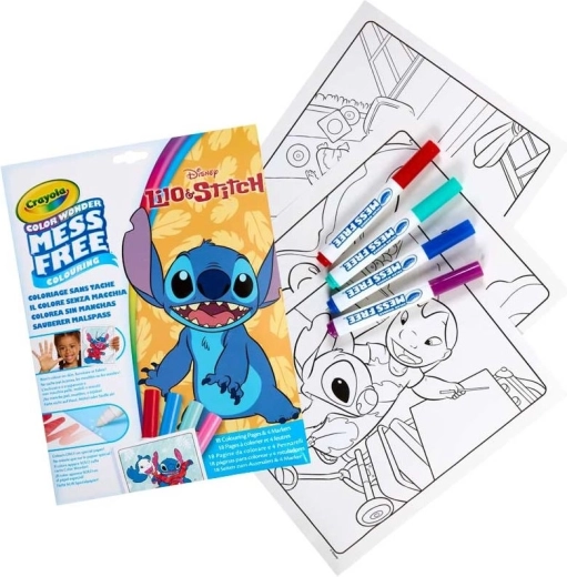 Crayola malebog Lilo & Stitch Colour Wonder + 4 tuscher