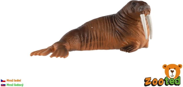 Plastfigur af hvalros 11 cm