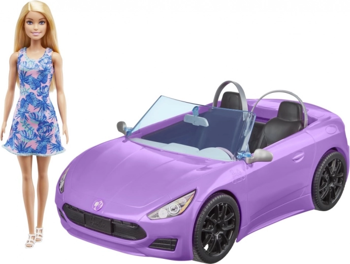 Barbie cabriolet og dukke