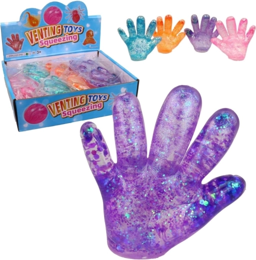 Antistress klem-gelhånd i displayboks (12 stk.)