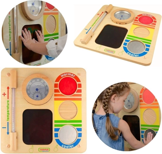 Masterkidz pædagogisk vægpanel til at lære om temperatur