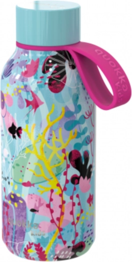 Børne-termosflaske i rustfrit stål Quokka Kids Solid underwater med strop 330 ml