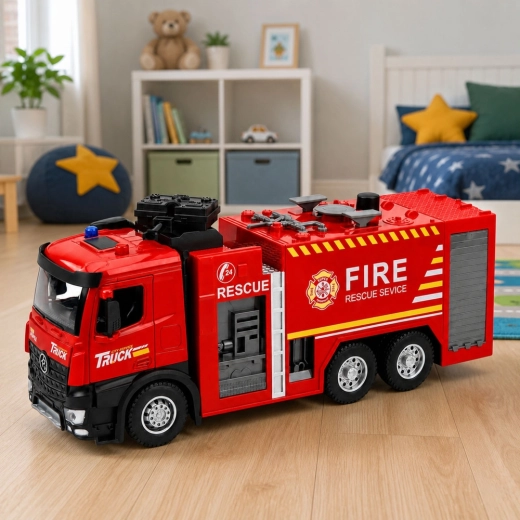 Stor 1:12-model med metalkabine