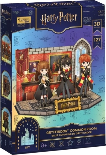 Cubic Fun Harry Potter Griffindors opholdsstue 3D-puslespil