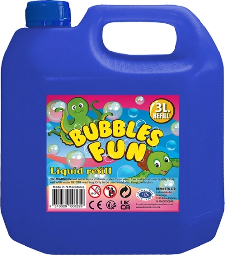 Sæbeboblevæske 3 l i plastdunk