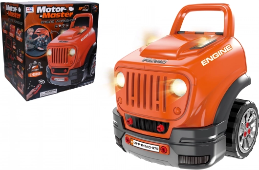 Motor skruetrækker RC med fjernbetjening 40x39x47 cm - terrængående bil