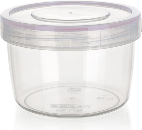 Hermetisk rund beholder LARA 0,25 l