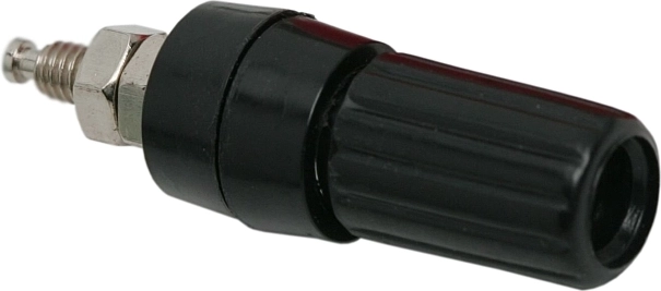 Panelbananstikdåse 4 mm sort
