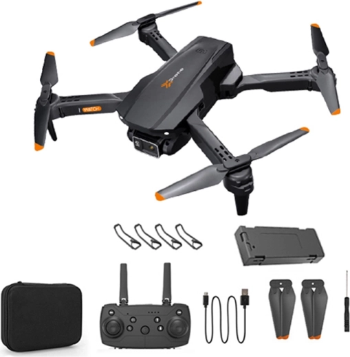 Sammenklappelig drone med Wi‑Fi‑kamera 720p og fjernbetjening