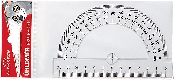 Gradskive CONCORDE 12 cm transparent 180°