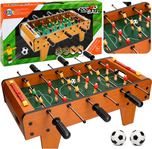 Mini bordfodbold 50 cm – trælook spillebord