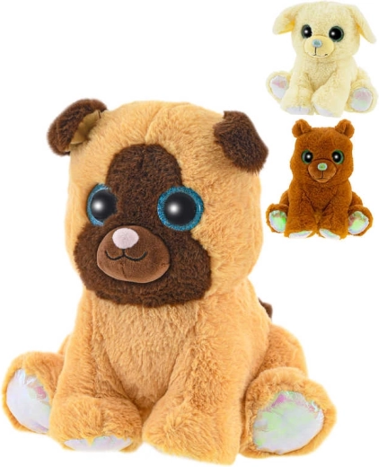 Duftende plyshund til babyer, siddende 19–20 cm - 1 stk.