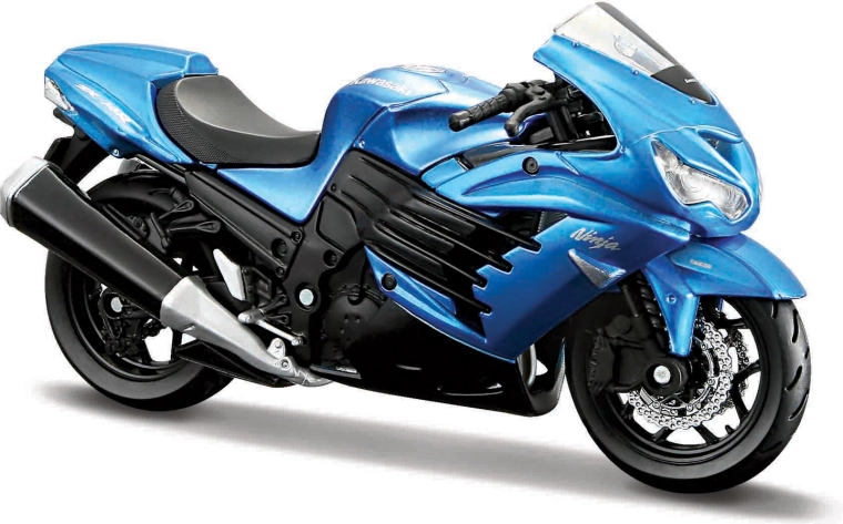 Maisto motorcykel Kawasaki Ninja ZX-14R blå 1:18