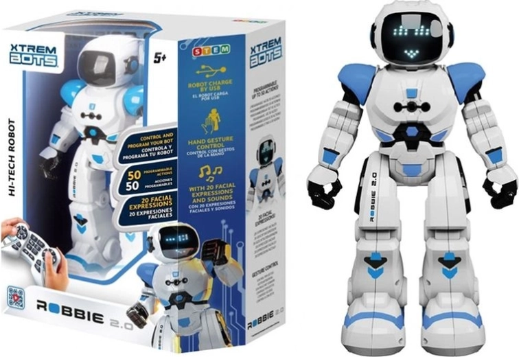 Xtrem Bots Robbie 2.0 – interaktiv programmerbar fjernstyret robot