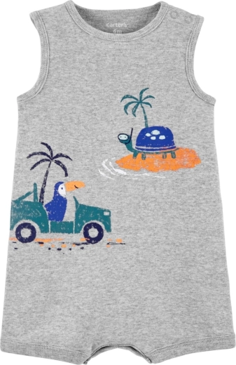 Carter's sommeroverall Tropical Grey til drenge